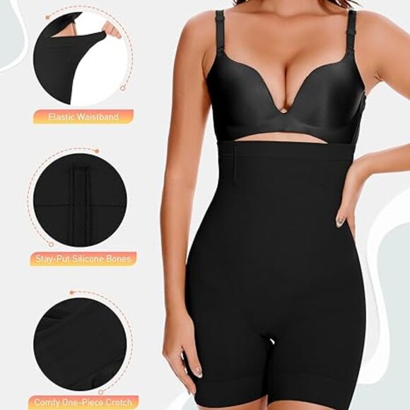 BESTENA Shapewear Shorts, High Waisted Shapewear for Women Tummy Control - Picture 2 of 5